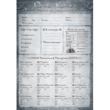 Les Ombres d'Esteren : Feuilles de personnages