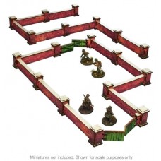 Pre-painted WW2 : Normandie Murs avec portail (bas)