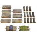 Pre-painted WW2 : Normandie Murs avec portail (haut)