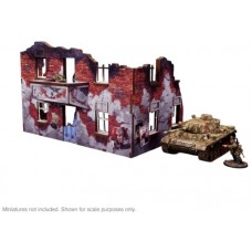Pre-painted WW2 : Ostfront Stalingrad : Apartment Block Front (with balcony)