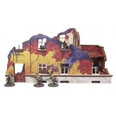 Pre-painted WW2 : Ostfront Stalingrad : School Left (with balcony)