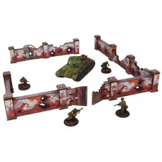 Pre-painted WW2 : Ostfront Stalingrad : Walls, High (with Gate)