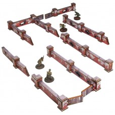 Pre-painted WW2 : Ostfront Stalingrad : Walls, Low (with Gate)